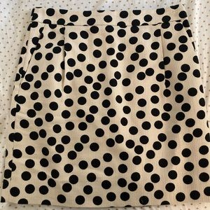 J Crew Polka Dot Mini Skirt 00